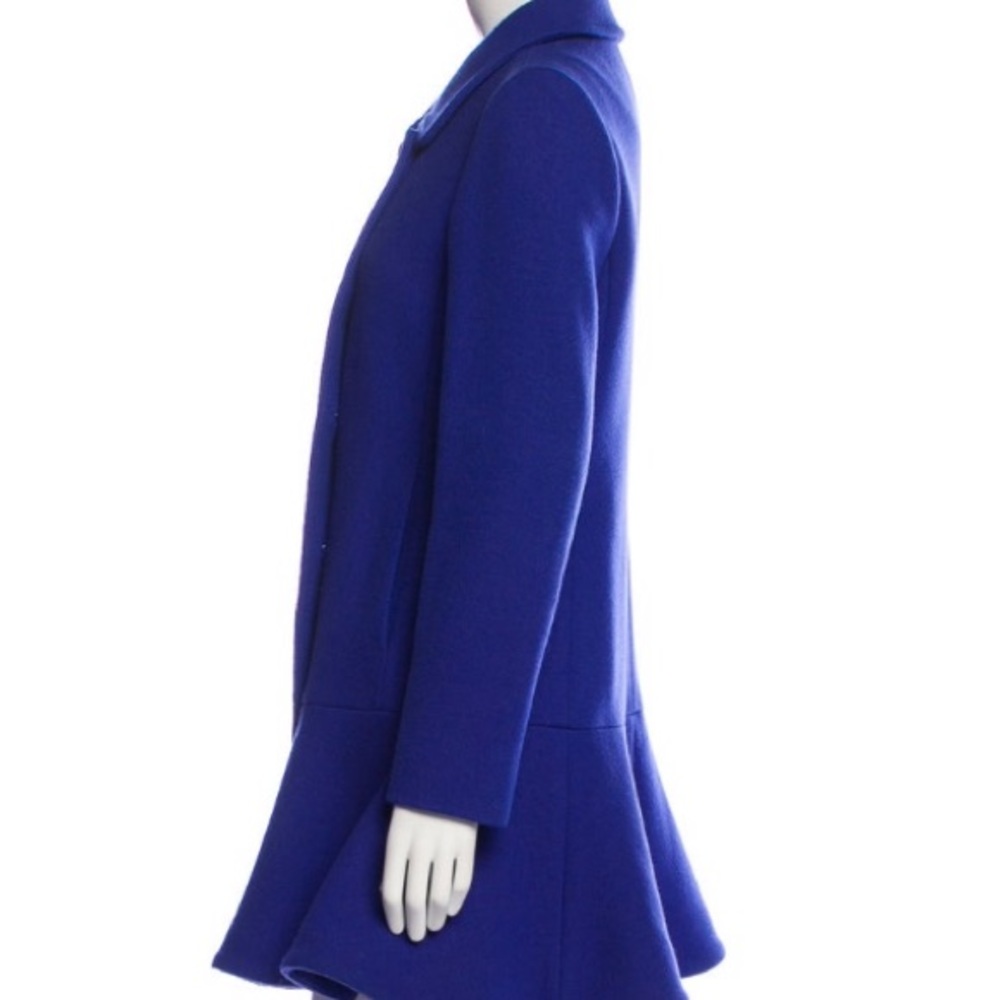 Women's Kate Spade Pea Coat Royal Blue Knee Length Dress Coat Size XL - Picture 5 of 12